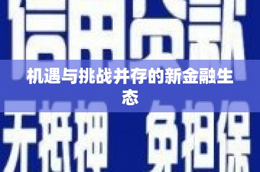 武山机遇与挑战并存的新金融生态