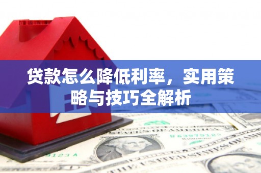杂多贷款怎么降低利率，实用策略与技巧全解析