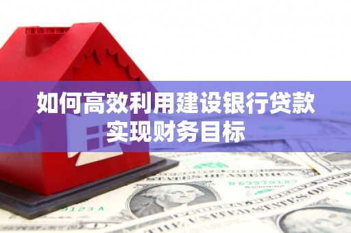 衡东如何高效利用建设银行贷款实现财务目标