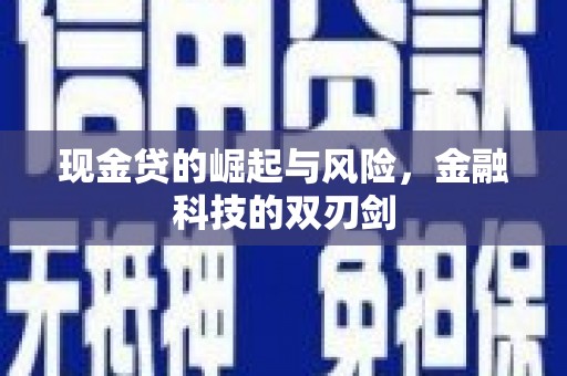 内埔现金贷的崛起与风险，金融科技的双刃剑