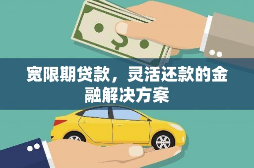 汤阴宽限期贷款，灵活还款的金融解决方案