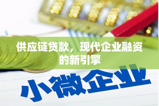 麦寮供应链贷款，现代企业融资的新引擎