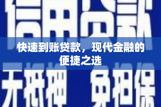 嘉荫快速到账贷款，现代金融的便捷之选