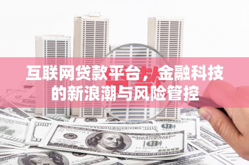 富平互联网贷款平台，金融科技的新浪潮与风险管控