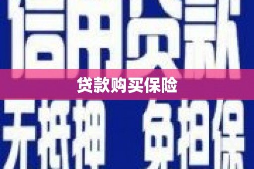 杭州贷款购买保险